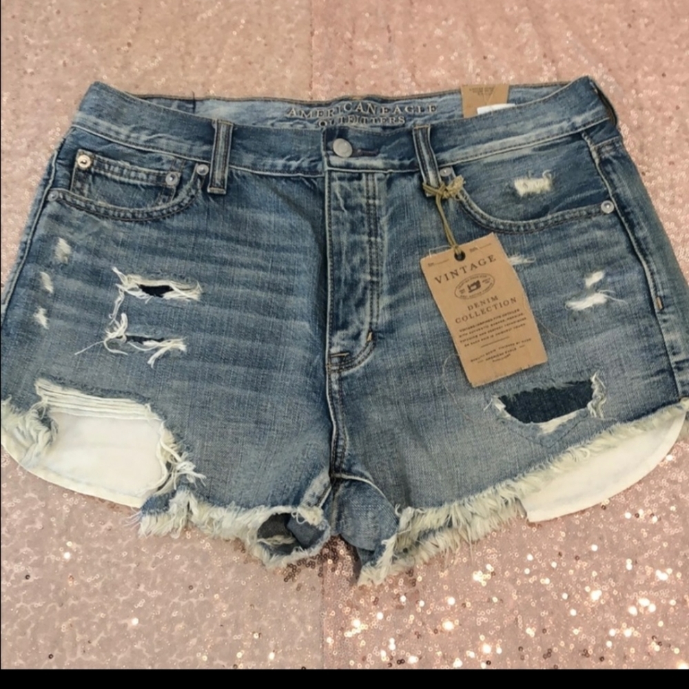 American eagle hi rise festival vintage shorts